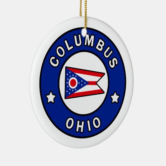 Columbus Ohio Keramik Ornament (Rechts)