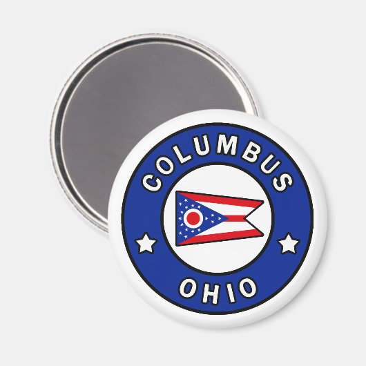 Columbus Ohio Magnet (Vorderseite/Rückseite)