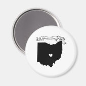 Columbus Ohio Magnet (Vorderseite/Rückseite)