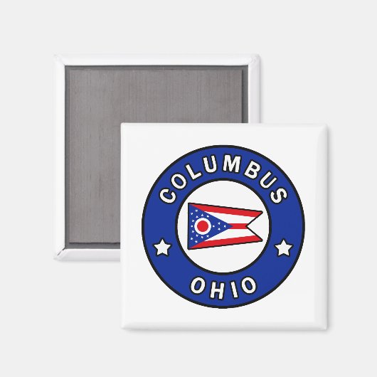 Columbus Ohio Magnet (Vorderseite/Rückseite)