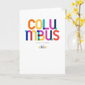 Columbus Ohio Mitte Jahrhundert, Pop Art, Karte (Gelbe Blume)