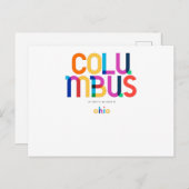 Columbus Ohio Mitte Jahrhundert, Pop Art, Postkarte (Vorne/Hinten)