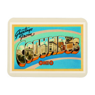Columbus Ohio OH Old Vintage Reise Souvenir Magnet