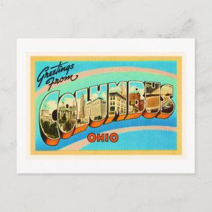 Columbus Ohio OH Old Vintage Reise Souvenir Postkarte