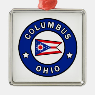 Columbus Ohio Ornament Aus Metall