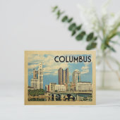 Columbus Ohio Postcard Vintage Travel Postkarte (Stehend Vorderseite)