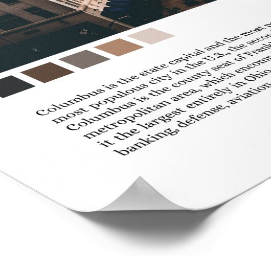 Columbus - Ohio Poster (Ecke)