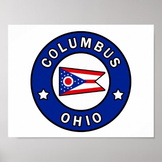 Columbus Ohio Poster (Vorne)
