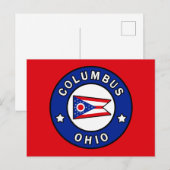 Columbus Ohio Postkarte (Vorne/Hinten)