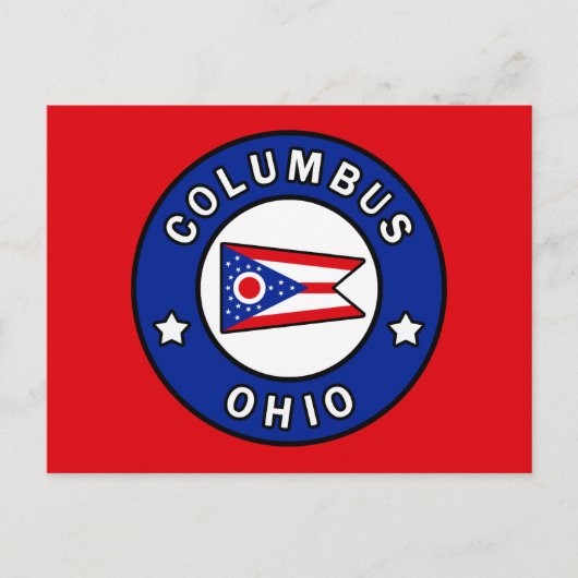 Columbus Ohio Postkarte (Vorderseite)