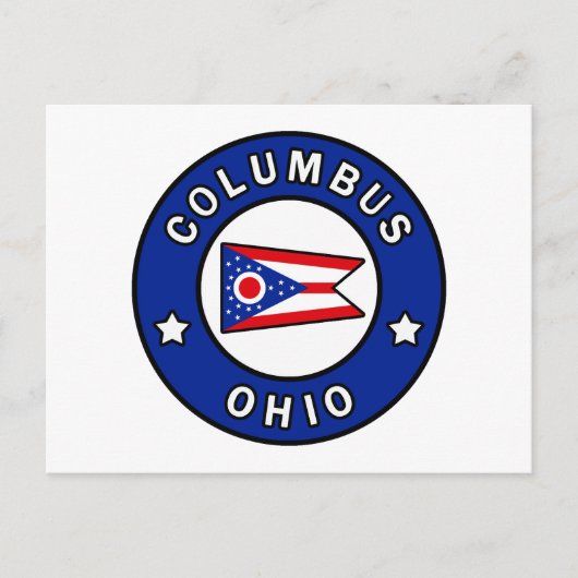 Columbus Ohio Postkarte (Vorderseite)