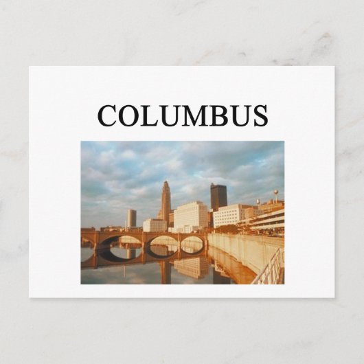COLUMBUS ohio Postkarte (Vorderseite)