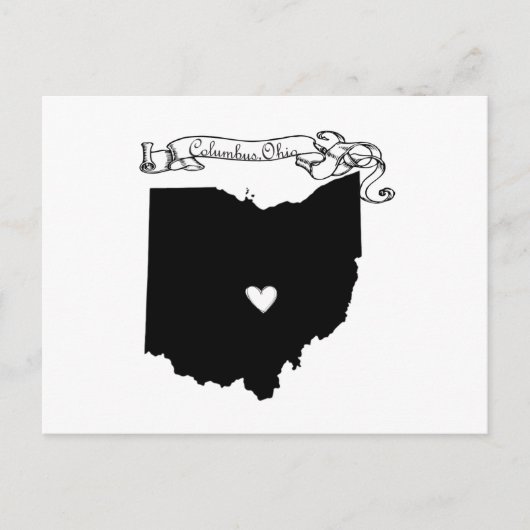 Columbus Ohio Postkarte (Vorderseite)