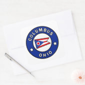 Columbus Ohio Quadratischer Aufkleber (Umschlag)