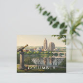 Columbus Ohio Reise Postkarte (Stehend Vorderseite)