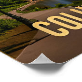 Columbus Ohio Riverfront Reise Geschenk Poster (Ecke)