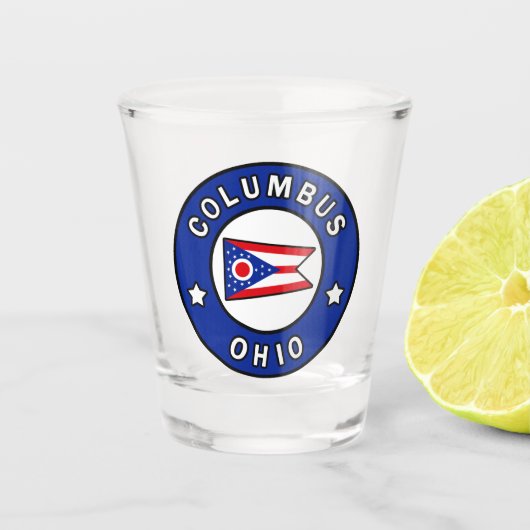 Columbus Ohio Schnapsglas (Vorderseite)