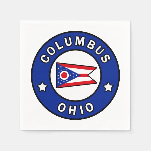 Columbus Ohio Serviette (Vorderseite)