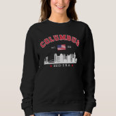 Columbus Ohio Skyline Graphic Sweatshirt (Vorderseite)