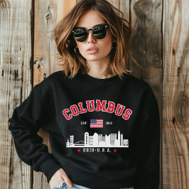 Columbus Ohio Skyline Graphic Sweatshirt
