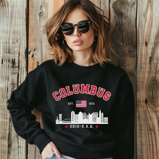 Columbus Ohio Skyline Graphic Sweatshirt