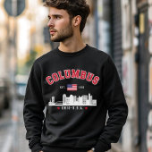 Columbus Ohio Skyline Illustration Sweatshirt