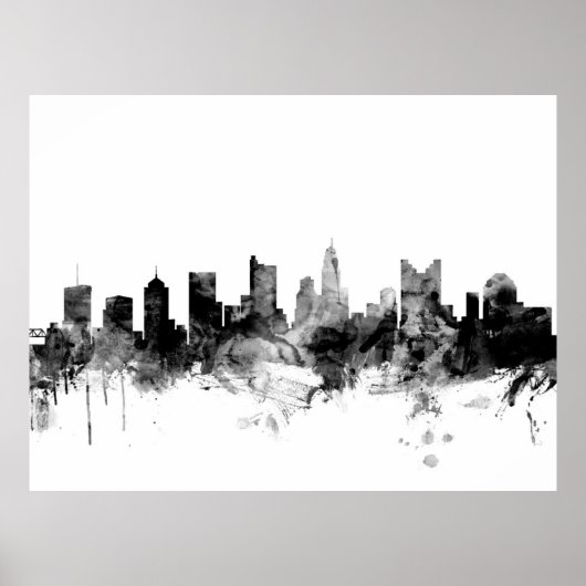 Columbus Ohio Skyline Poster (Vorne)