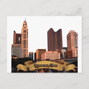 Columbus Ohio Skyline Postkarte