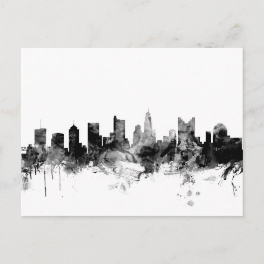 Columbus Ohio Skyline Postkarte (Vorderseite)