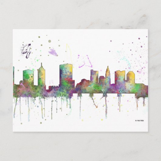 COLUMBUS, OHIO SKYLINE POSTKARTE (Vorderseite)