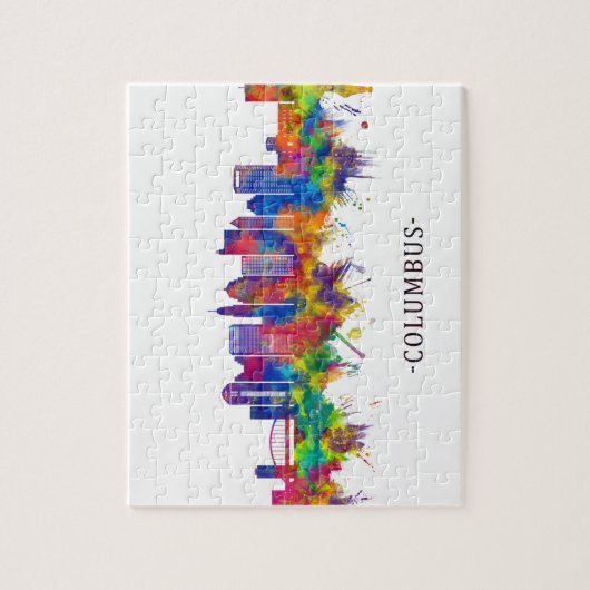 Columbus Ohio Skyline Puzzle (Vertikal)