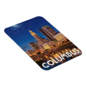 Columbus Ohio Skyline Travel Magnet (Rechte Seite)