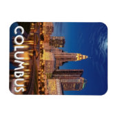 Columbus Ohio Skyline Travel Magnet (Horizontal)