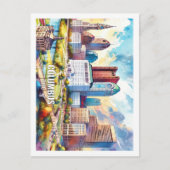 Columbus Ohio USA Famous Place Wassercolor Postkarte (Vorderseite)