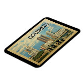 Columbus Ohio Vintage Travel Magnet (Linke Seite)