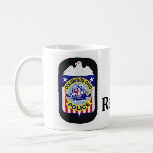 Columbus-Polizei-Ruhestands-Tasse Kaffeetasse (Links)