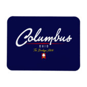 Columbus Script Magnet (Horizontal)