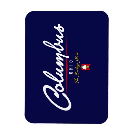 Columbus Script Magnet (Vertikal)