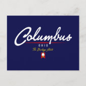 Columbus Script Postkarte (Vorderseite)