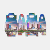 Columbus Skyline Abstrakt Art Geschenkschachtel (Ungefaltet)