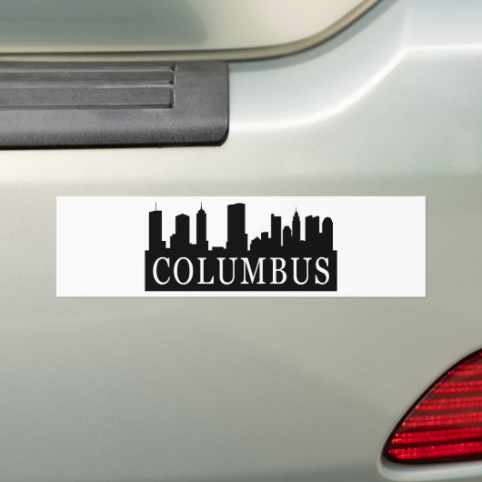 Columbus-Skyline Autoaufkleber (Auf Auto)