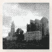 Columbus-Skyline Glasuntersetzer (Vorderseite)