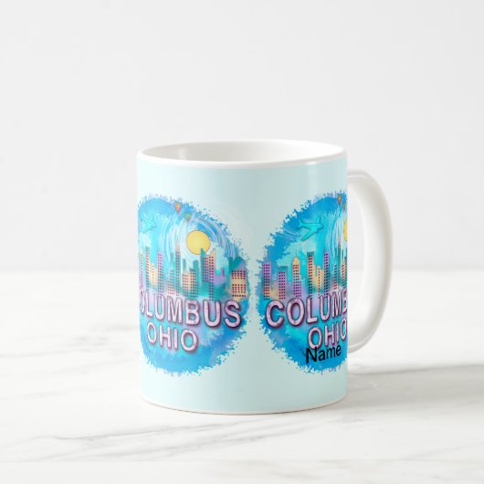 Columbus Skyline Kaffeetasse (VorderseiteRechts)