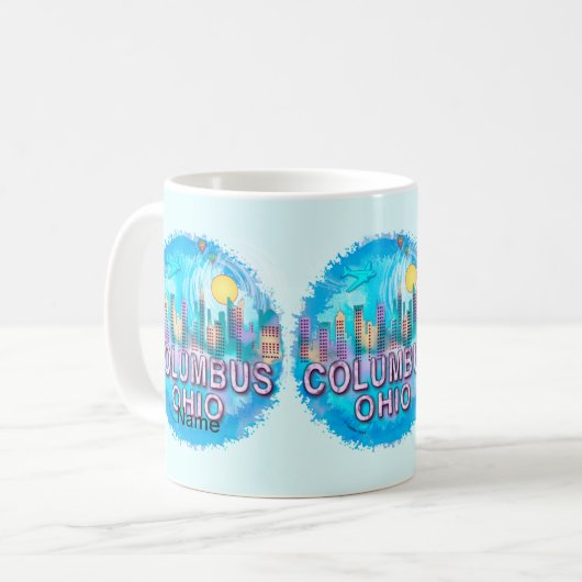 Columbus Skyline Kaffeetasse (Vorderseite Links)