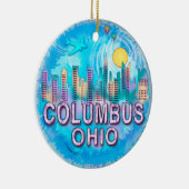 Columbus Skyline Keramikornament (Rechts)