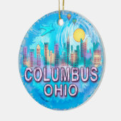 Columbus Skyline Keramikornament (Links)