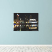 Columbus Skyline-Leinwand Leinwanddruck (Insitu (Holzboden))