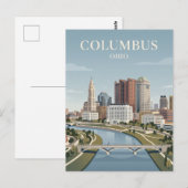 Columbus Skyline Ohio Postkarte (Vorne/Hinten)