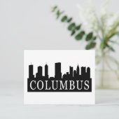 Columbus Skyline Postkarte (Stehend Vorderseite)