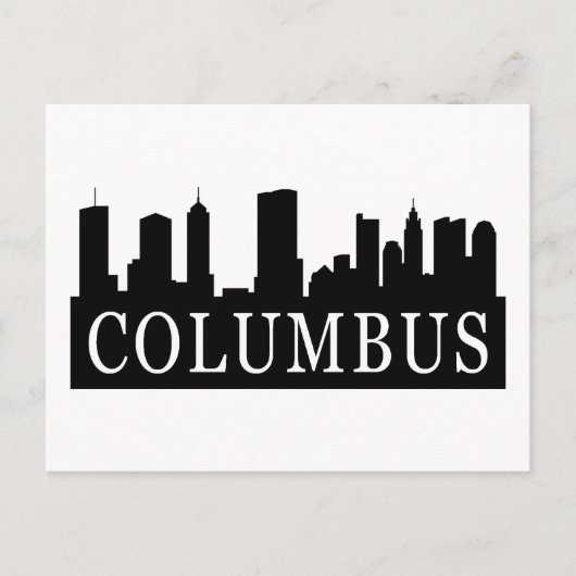 Columbus Skyline Postkarte (Vorderseite)